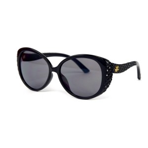 Swarovski сонцезащитные очки 12239 чёрные с чёрной линзой 