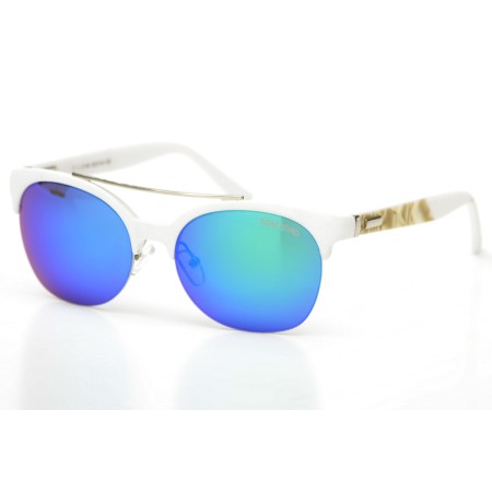 Tom Ford сонцезахисні окуляри 9716 білі з зеленою лінзою 