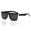 Чоловічі сонцезахисні окуляри 9178 чорні з чорною лінзою 