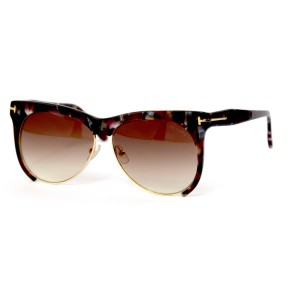 Tom Ford сонцезащитные очки 11633 коричневые с коричневой линзой 