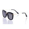 Жіночі сонцезахисні окуляри 10141 чорні з чорною лінзою 