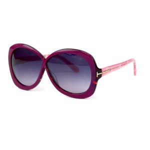 Tom Ford сонцезащитные очки 12129 фиолетовые с сиреневой линзой 