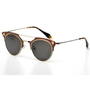 Versace сонцезахисні окуляри 9617 бронзові з чорною лінзою 