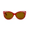 Versace сонцезащитные очки 11899 красные с коричневой линзой 