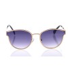 Женские сонцезащитные очки 10143 золотые с фиолетовой линзой 