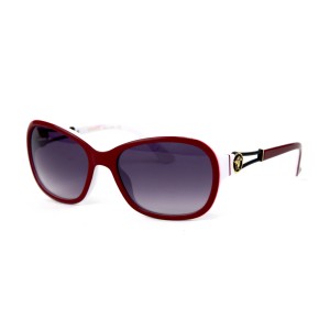 Versace сонцезащитные очки 11919 красные с чёрной линзой 