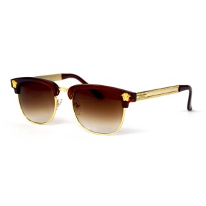 Versace сонцезащитные очки 12123 коричневые с коричневой линзой 