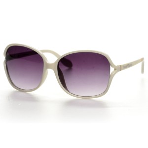 Vivienne Westwood сонцезащитные очки 9811 бежевые с чёрной линзой 