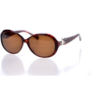 Vivienne Westwood сонцезащитные очки 10056 коричневые с коричневой линзой 