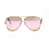 Другие сонцезащитные очки 11172 золотые с розовой линзой 