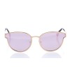 Жіночі сонцезахисні окуляри 10147 золоті з рожевою лінзою 