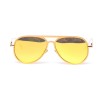 Інші сонцезахисні окуляри 11531 золоті з жовтою лінзою 