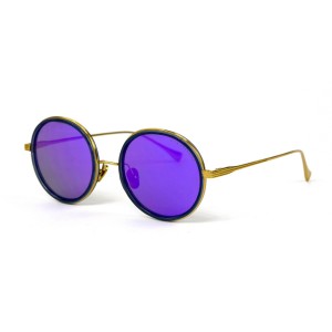 Інші сонцезахисні окуляри 11894 золоті з синьою лінзою 