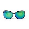 Другие сонцезащитные очки 11916 чёрные с зелёной линзой 