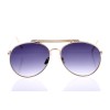 Жіночі сонцезахисні окуляри 10149 золоті з фіолетовою лінзою 