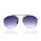 Женские сонцезащитные очки 10149 золотые с фиолетовой линзой . Photo 2