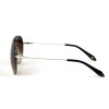 Другие сонцезащитные очки 12018 серебряные с коричневой линзой 