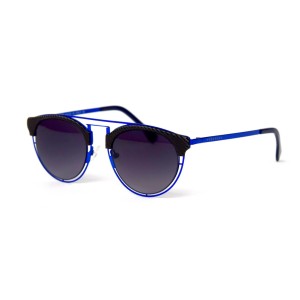 Другие сонцезащитные очки 12117 синие с чёрной линзой 