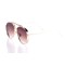Жіночі сонцезахисні окуляри 10151 золоті з коричневою лінзою . Photo 1