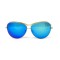 Другие сонцезащитные очки 12137 серебряные с синей линзой . Photo 2