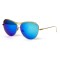 Другие сонцезащитные очки 12137 серебряные с синей линзой . Photo 1