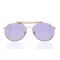 Женские сонцезащитные очки 10152 золотые с фиолетовой линзой . Photo 2