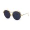 Другие сонцезащитные очки 12171 золотые с чёрной линзой . Photo 1