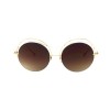 Другие сонцезащитные очки 12172 золотые с коричневой линзой 