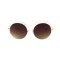 Другие сонцезащитные очки 12172 золотые с коричневой линзой . Photo 2