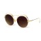 Інші сонцезахисні окуляри 12172 золоті з коричневою лінзою . Photo 1