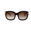 Другие сонцезащитные очки 12245 чёрные с коричневой линзой 