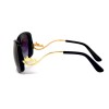Другие сонцезащитные очки 12247 черные с сиреневой линзой 