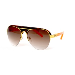 Alexander Wang сонцезащитные очки 11616 оранжевые с коричневой линзой 