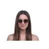 Женские сонцезащитные очки 10155 золотые с коричневой линзой 