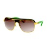 Alexander Wang сонцезащитные очки 11617 зелёные с коричневой линзой 