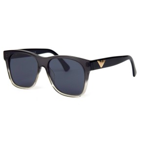 Armani сонцезащитные очки 11934 серые с чёрной линзой 