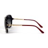 Armani сонцезащитные очки 11961 чёрные с чёрной линзой 