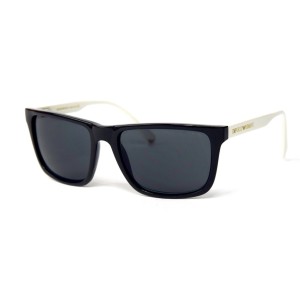 Armani сонцезащитные очки 12407 чёрные с чёрной линзой 