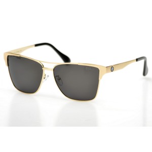 BMW сонцезащитные очки 9421 золотые с чёрной линзой 