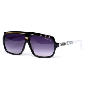 Burberry сонцезащитные очки 11467 чёрные с сиреневой линзой 