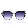 Жіночі сонцезахисні окуляри 10159 чорні з фіолетовою лінзою 