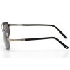 Cartier сонцезащитные очки 9495 металлик с чёрной линзой 