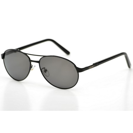 Cartier сонцезахисні окуляри 9496 чорні з чорною лінзою 