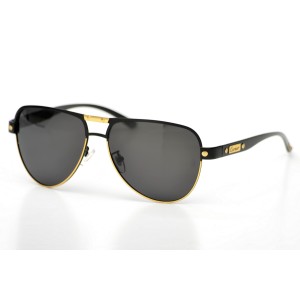 Cartier сонцезахисні окуляри 9498 чорні з чорною лінзою 