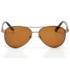 Cartier сонцезахисні окуляри 9501 коричневі з коричневою лінзою 