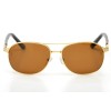 Cartier сонцезащитные очки 9504 золотые с коричневой линзой 