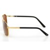 Cartier сонцезахисні окуляри 9504 золоті з коричневою лінзою 