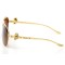 Cartier сонцезащитные очки 9506 золотые с коричневой линзой . Photo 3