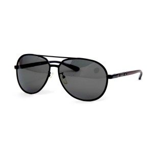 Cartier сонцезащитные очки 11666 чёрные с чёрной линзой 