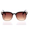 Женские сонцезащитные очки 10161 золотые с коричневой линзой 